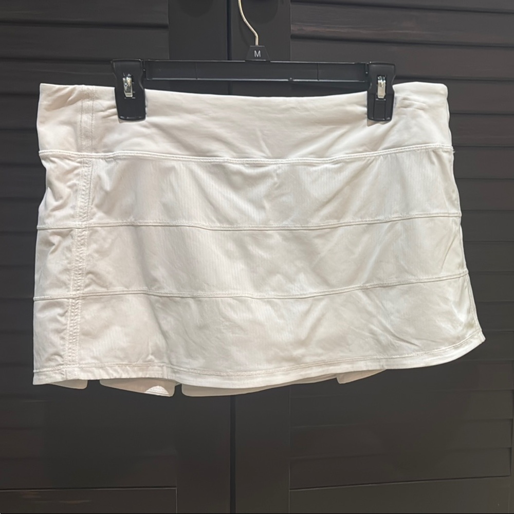Gently worn Lululemon White Mini Skort